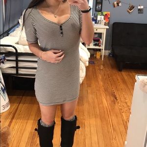 Black/White Stripped Dress